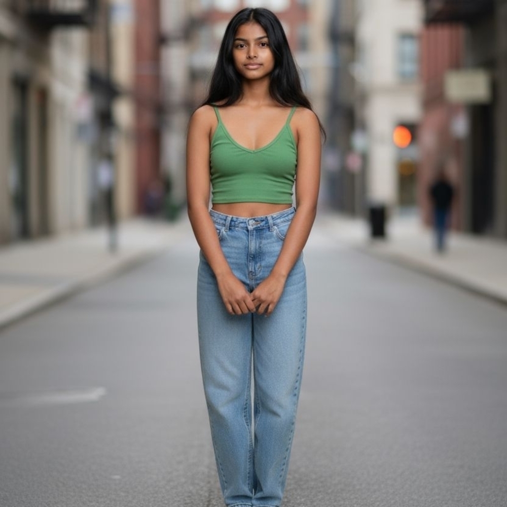 ARITZIA Tna Green Ribbed Top